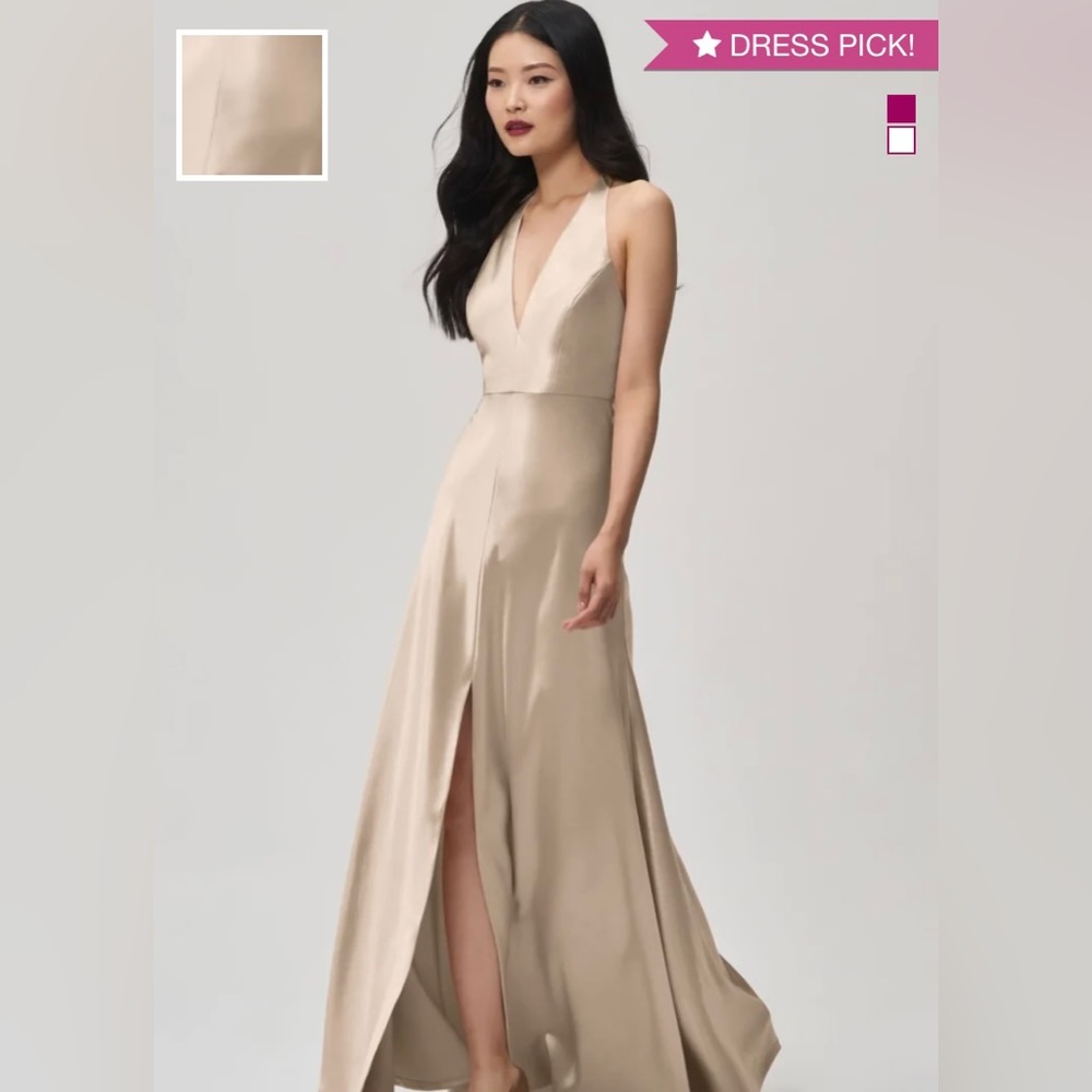 Jenny Yoo - Corinne Bridesmaid Dress in Pale Gold